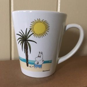 Moomin Hawaii Moominpapa White Coffee Mug.